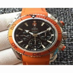 Omega Seamaster Planet Ocean Chronograph Stainless Steel Black 