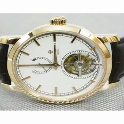 Vacheron Constantin Patrimony Tourbillon 24K Rose Gold Plated White 