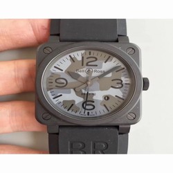 Bell & Ross BR 03-92 Black Camo Noob PVD Blue Safari 
