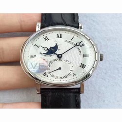 Breguet Classique Moonphase 4434 VF Stainless Steel Silver 