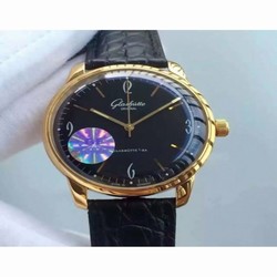 Glashutte Senator Sixties 39-52-01-01-04 GF Rose Gold Black 