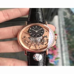 Breguet Tradition 7057BR/R9/9W6 SF V2 Rose Gold Rose Gold & Black Skeleton 