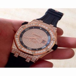 Audemars Piguet Royal Oak Offshore Diver 15709 Rose Gold & Diamonds Rose Gold & Diamonds 