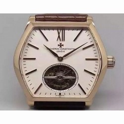 Vacheron Constantin Malte Tourbillon 24K Rose Gold Plated White 