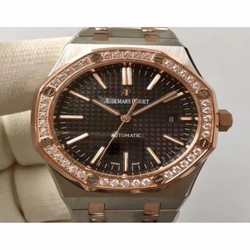 Audemars Piguet Royal Oak 15400 JF Stainless Steel & Diamonds Black 