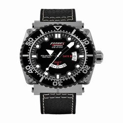 Formex Diver Quartz GMT Black / Calf 2100.3.2022.213