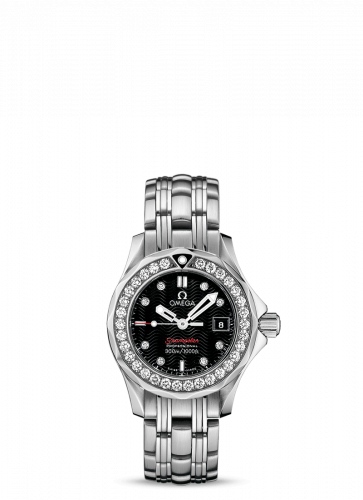 Omega Seamaster Diver 300M Quartz 28 Stainless Steel / Diamond / Black / Bracelet 212.15.28.61.51.001