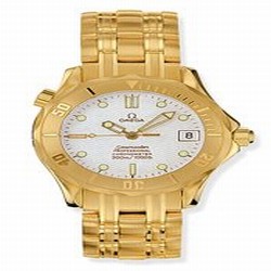 Omega Seamaster Diver 300M Automatic 36.25 Yellow Gold / White / Bracelet 2151.20.00