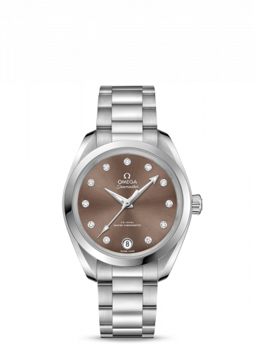 Omega Seamaster Aqua Terra 150M Master Chronometer 34 Stainless Steel / Brown / Bracelet 220.10.34.20.63.001