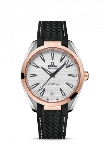 Omega Seamaster Aqua Terra 150M Master Chronometer 41 Stainless Steel / Sedna Gold / Silver / Rubber 220.22.41.21.02.001