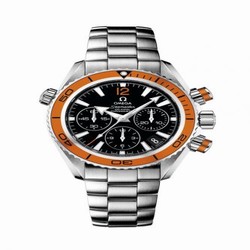 Omega Seamaster Planet Ocean 600M Co-Axial 37.5 Chronograph Stainless Steel / Orange / Bracelet 222.30.38.50.01.002