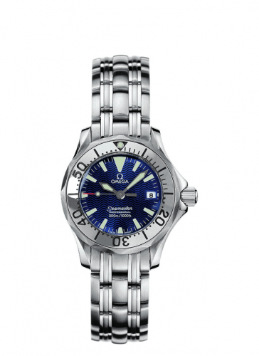 Omega Seamaster Diver 300M Quartz 28 Stainless Steel / Electric Blue / Bracelet 2283.80.00