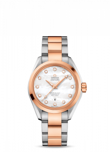 Omega Seamaster Aqua Terra 150M Master Co-Axial Stainless Steel / Red Gold / MOP / Bracelet 231.20.34.20.55.001