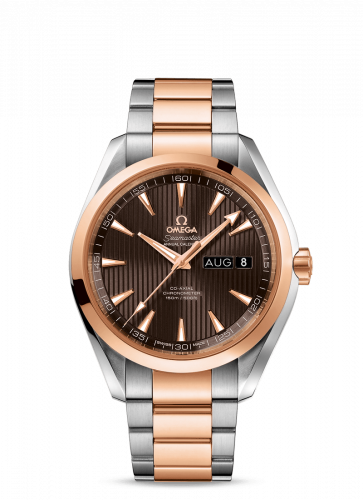 Omega Seamaster Aqua Terra 150M Co-Axial 43 Annual Calendar Stainless Steel / Red Gold / Grey / Bracelet 231.20.43.22.06.002