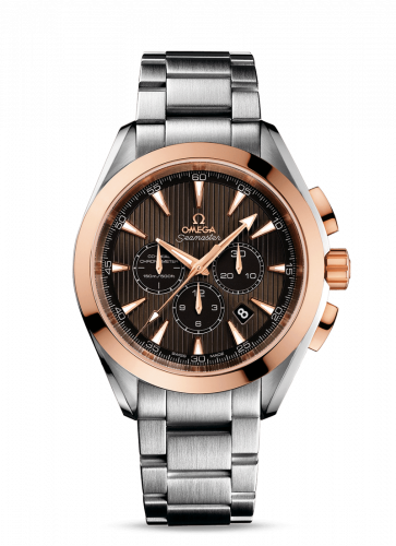 Omega Seamaster Aqua Terra 150M Co-Axial 44 Chronograph Stainless Steel / Red Gold / Grey / Bracelet 231.20.44.50.06.002