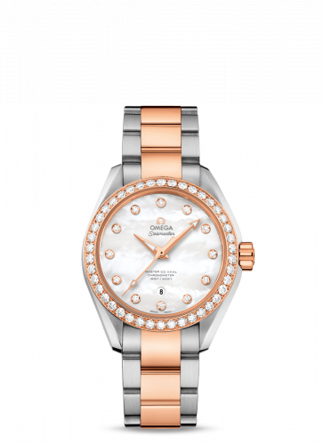 Omega Seamaster Aqua Terra 150M Master Co-Axial 34 Stainless Steel / Sedna Gold / Diamond / MOP 231.25.34.20.55.005