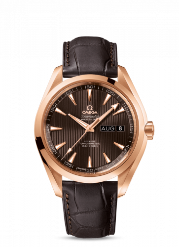 Omega Seamaster Aqua Terra 150M Co-Axial 43 Annual Calendar Red Gold / Grey 231.53.43.22.06.003
