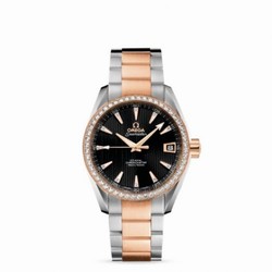 Omega Seamaster Aqua Terra 150M Co-Axial 38.5 Stainless Steel / Red Gold / Diamond / Black / Bracelet 231.25.39.21.51.001
