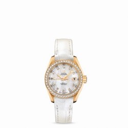 Omega Seamaster Aqua Terra 150M Co-Axial 30 Yellow Gold / Diamond / MOP 231.58.30.20.55.002