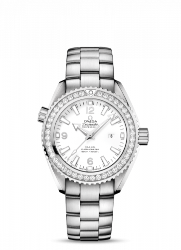 Omega Seamaster Planet Ocean 600M Co-Axial 37.5 Stainless Steel / Diamond / White / Bracelet 232.15.38.20.04.001