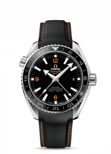 Omega Seamaster Planet Ocean 600M Co-Axial 43.5 GMT Stainless Steel / Orange Numerals / Rubber 232.32.44.22.01.002