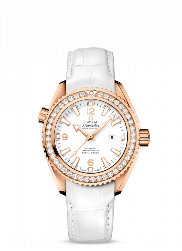 Omega Seamaster Planet Ocean 600M Co-Axial 37.5 Red Gold / Diamond / White / Alligator 232.58.38.20.04.001