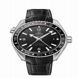 Omega Seamaster Planet Ocean 600M Co-Axial 43.5 GMT Platinum / Diamond / Qatar 232.98.44.22.01.003
