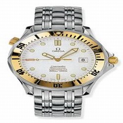Omega Seamaster Diver 300M Automatic 41 Stainless Steel / Yellow Gold / White / Bracelet 2432.20.00