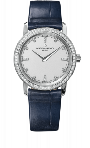 Vacheron Constantin Traditionnelle Quartz White Gold / Diamond / Silver 25558/000G-9405