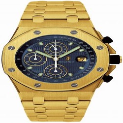 Audemars Piguet Royal Oak OffShore 25721 Chronograph Yellow Gold / Blue 25721BA.O.1000BA.02