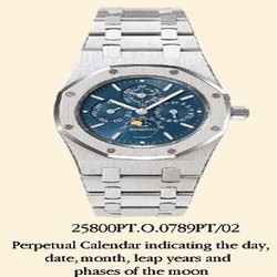 Audemars Piguet Royal Oak 25800 Perpetual Calendar Platinum / Blue 25800PT.O.0789PT.02