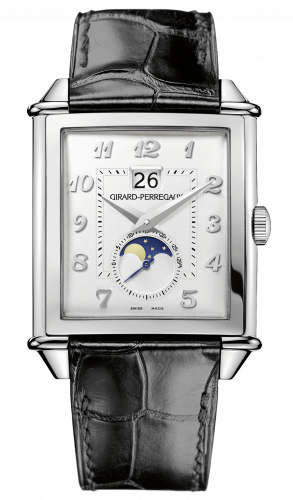 Girard-Perregaux Vintage 1945 XXL Large Date and Moonphases Stainless Steel / Silver 25882-11-121-BB6B