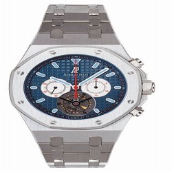 Audemars Piguet Royal Oak Tourbillon Chronograph Stainless Steel / Blue 25977ST.OO.1205ST.01