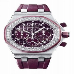 Audemars Piguet Royal Oak OffShore 26048 Lady Chronograph Stainless Steel / Plum 26048SK.ZZ.D066CA.01