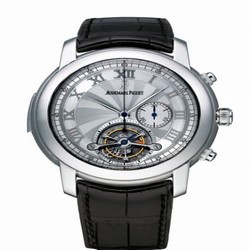 Audemars Piguet Jules Audemars Minute Repeater Tourbillon Chronograph Platinum / Silver 26050PT.OO.D002CR.01