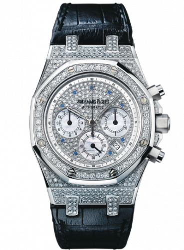 Audemars Piguet Royal Oak Chronograph 39 White Gold / Diamond / Strap 26068BC.ZZ.D002CR.01