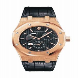 Audemars Piguet Royal Oak 26120 Dual Time Pink Gold / Black 26120OR.OO.D002CR.01