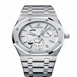 Audemars Piguet Royal Oak Dual Time Stainless Steel / Silver 26120ST.OO.1220ST.01
