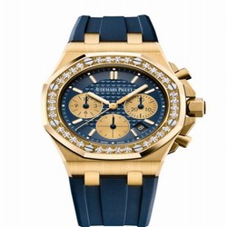 Audemars Piguet Royal Oak OffShore 26231 Lady Chronograph Yellow Gold / Blue / Diamond 26231BA.ZZ.D027CA.01