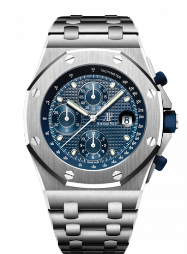 Audemars Piguet Royal Oak Offshore 26237 Stainless Steel / Blue / Bracelet / 25th Anniversary 26237ST.OO.1000ST.01