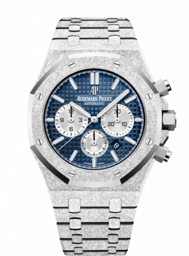 Audemars Piguet Royal Oak 41 Chronograph Frosted White Gold / Blue 26331BC.GG.1224BC.02