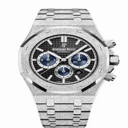 Audemars Piguet Royal Oak 41 Chronograph Frosted White Gold / Black 26331BC.GG.1224BC.03