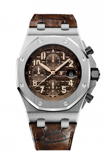 Audemars Piguet Royal Oak Offshore 26470 Stainless Steel / Brown / Alligator 26470ST.OO.A820CR.01