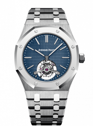Audemars Piguet Royal Oak Ultra Thin Tourbillon Titanium / Platinum / Blue 26510IP.OO.1220IP.01