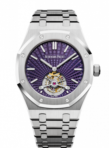 Audemars Piguet Royal Oak Ultra Thin Tourbillon Stainless Steel / Plum Evolutive 26522ST.OO.1220ST.01