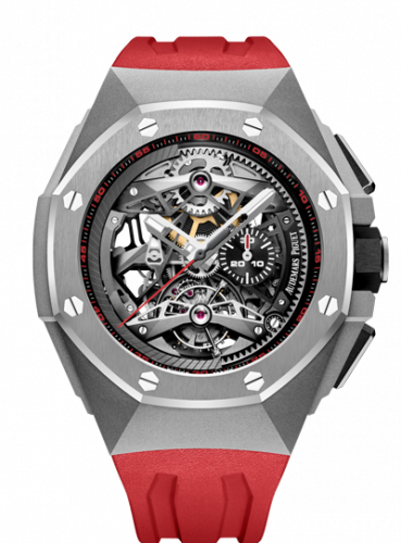 Audemars Piguet Royal Oak Concept Tourbillon Chronograph Openworked Selfwinding Titanium / Red 26587TI.OO.D067CA.01