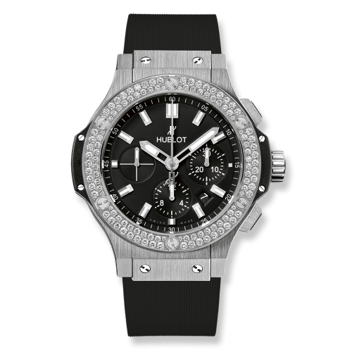 Hublot Big Bang 45 Stainless Steel / Diamond / Black 301.SX.1170.RX.1104