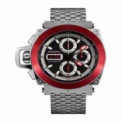 Formex Motorsport Automatic Chronograph Red Bezel / Black / Bracelet 3100.1.8140.100