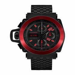 Formex Motorsport Automatic Chronograph PVD / Red Bezel / Black / Bracelet 3100.4.8122.110