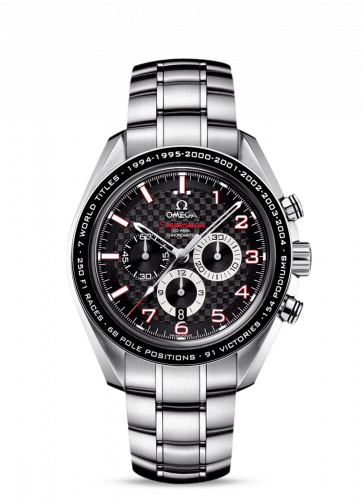 Omega Speedmaster Co-Axial 44.25 Stainless Steel / Carbon / Bracelet / Schumacher the Legend 321.30.44.50.01.001